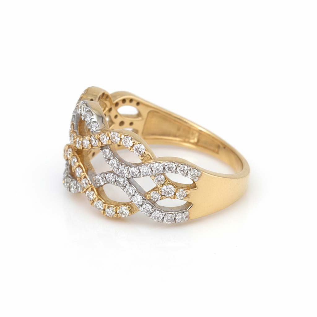 The Diamond Wave Ring