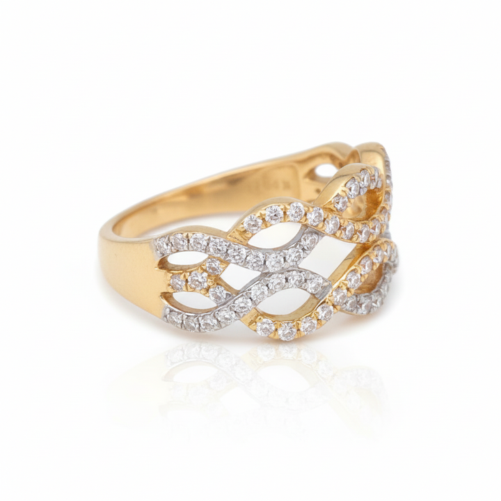 The Diamond Wave Ring