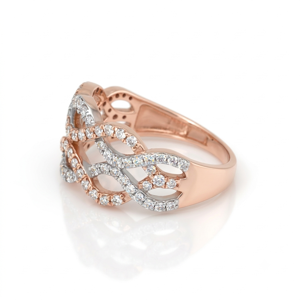 The Diamond Wave Ring