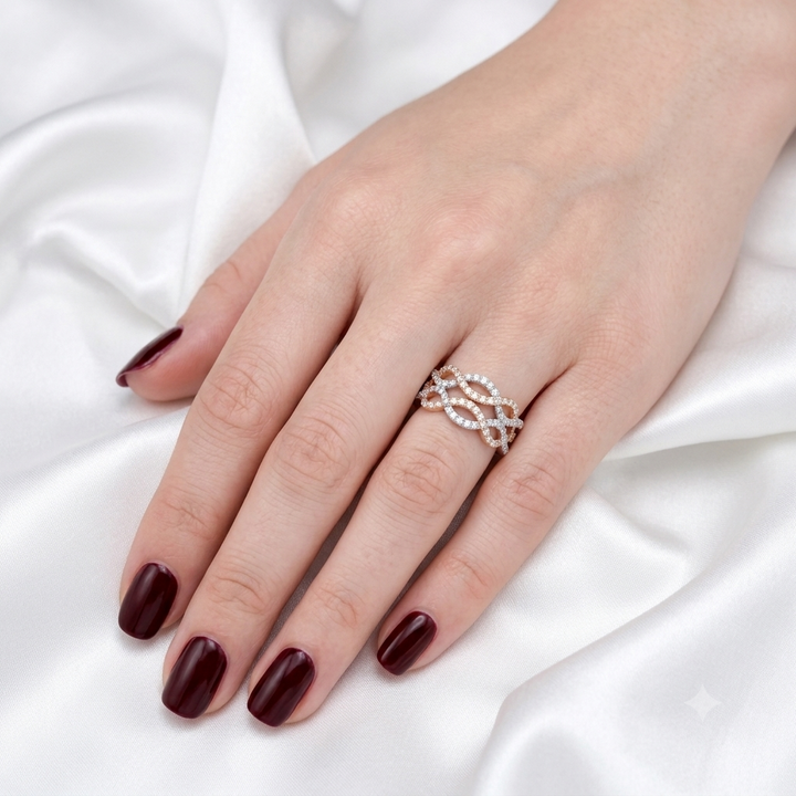 The Diamond Wave Ring