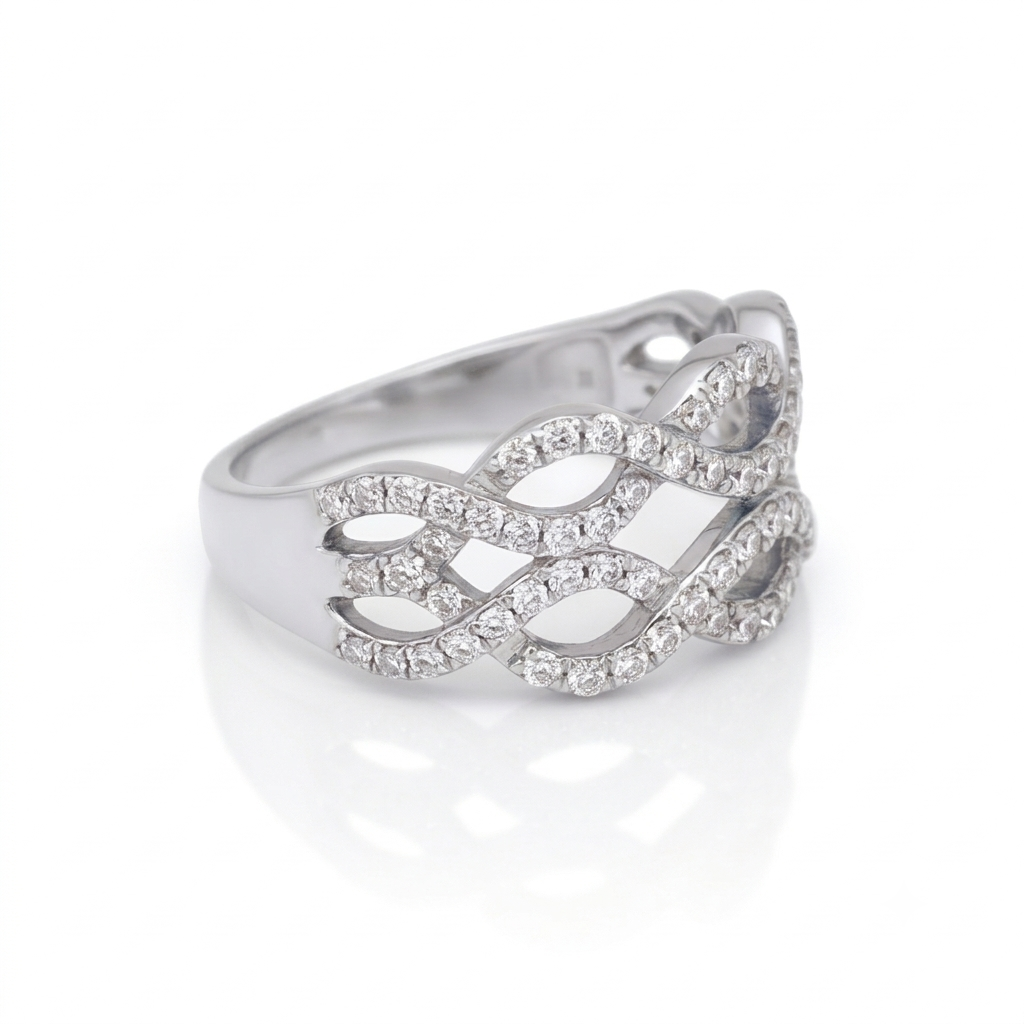 The Diamond Wave Ring