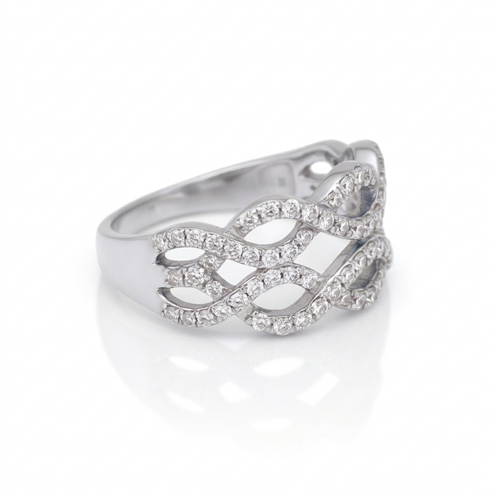 The Diamond Wave Ring