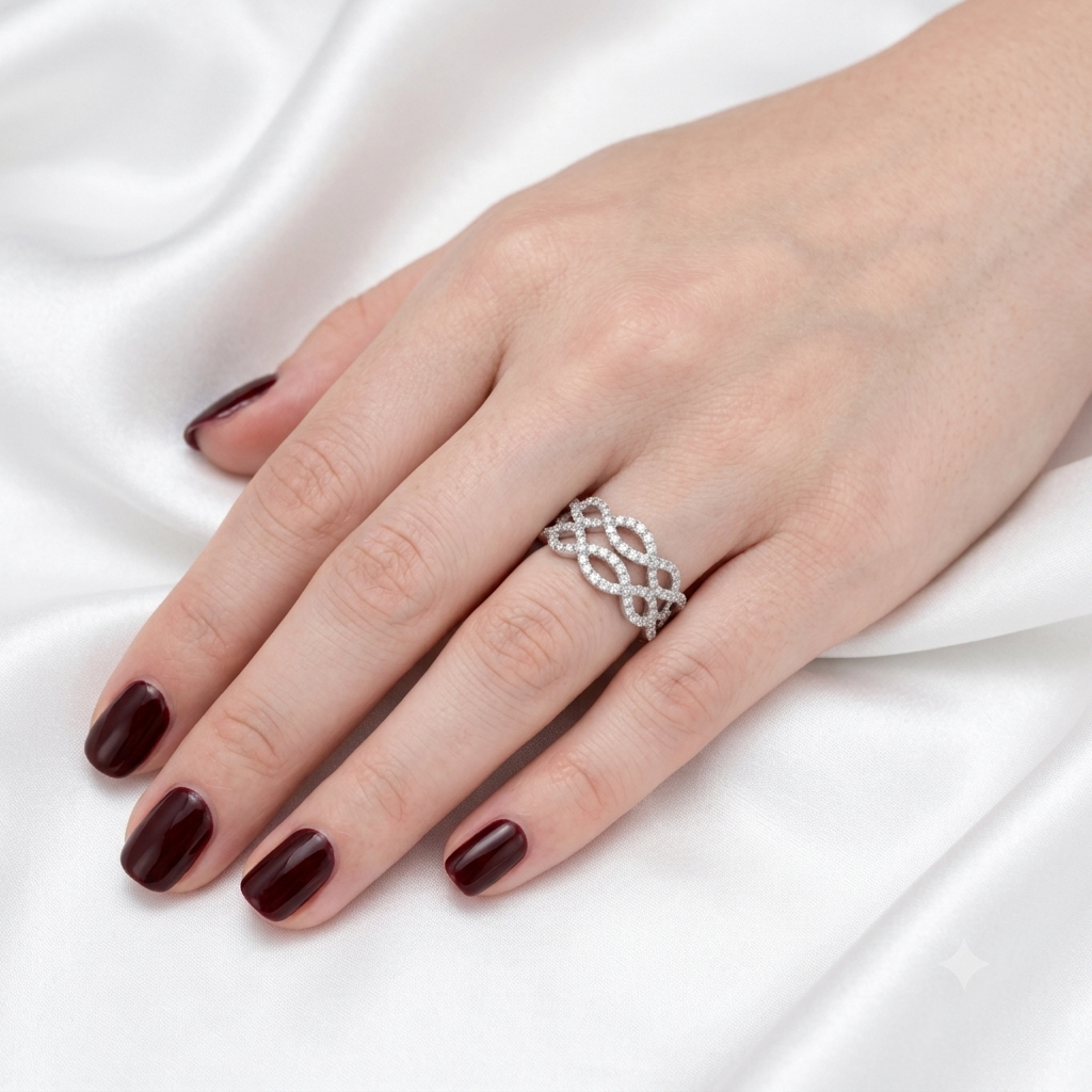 The Diamond Wave Ring