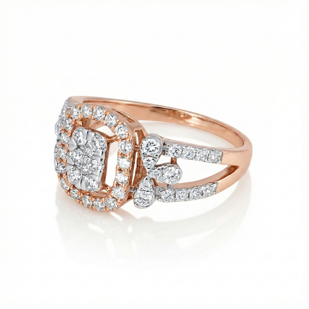 The Radiant Cushion Cluster Ring