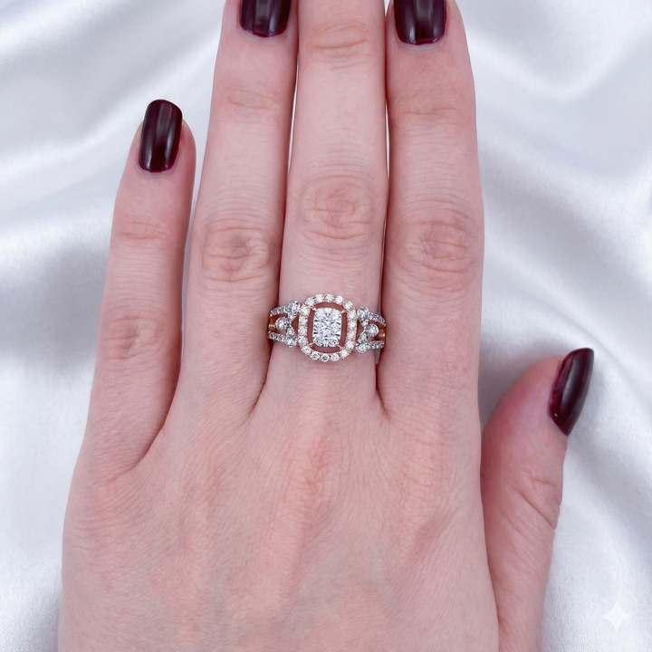 The Radiant Cushion Cluster Ring