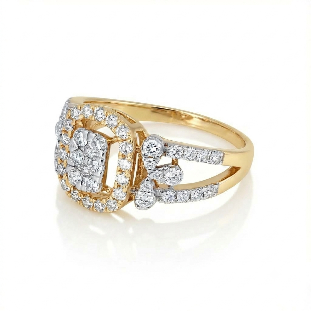 The Radiant Cushion Cluster Ring