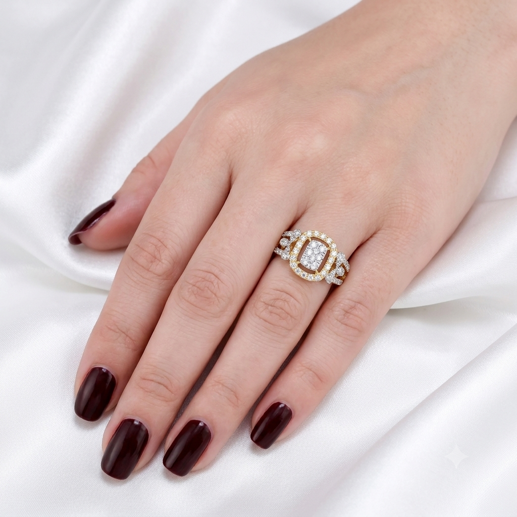 The Radiant Cushion Cluster Ring