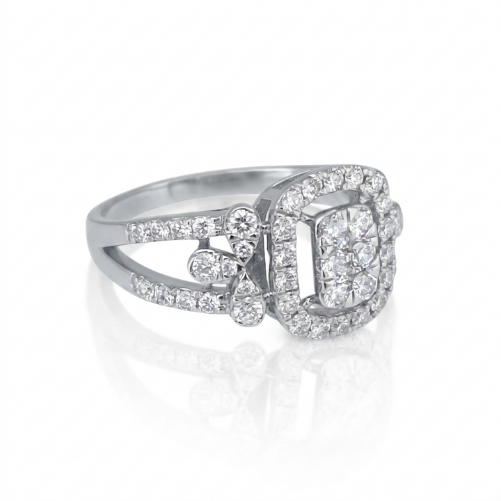 The Radiant Cushion Cluster Ring