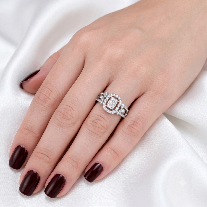 The Radiant Cushion Cluster Ring