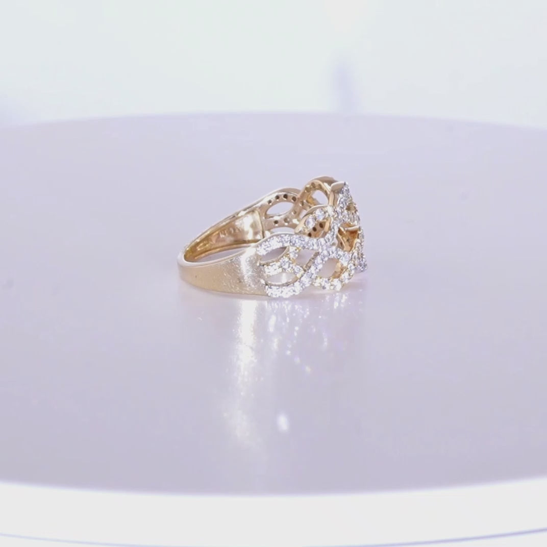 The Diamond Wave Ring