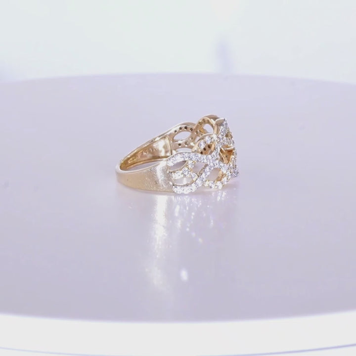 The Diamond Wave Ring